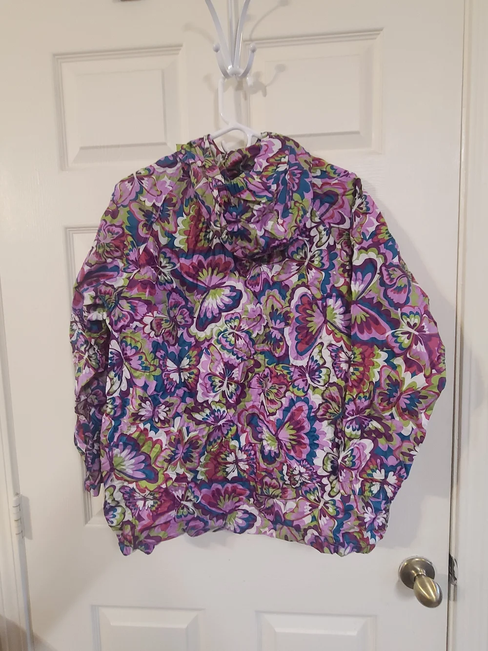 The Children's Place Purple Floral Raincoat Vintage